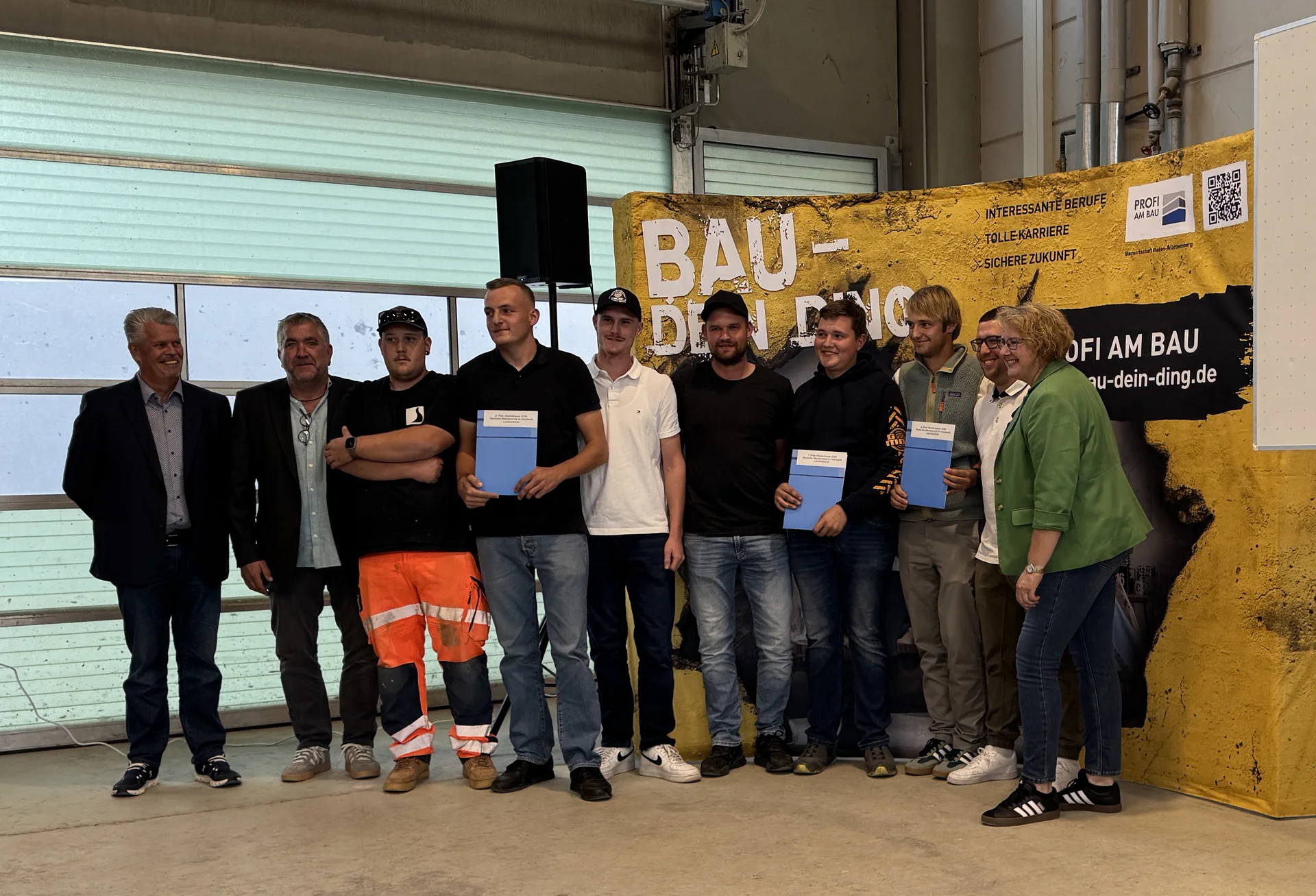 Deutsche Meisterschaft im Handwerk auf Landesebene - Wettbewerb der Straßenbauer in Geradstetten